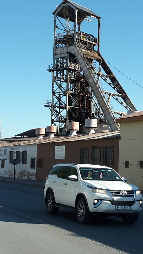 old vertical tunnel at a Tsumeb mine / Namibia